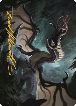 Brainstealer Dragon Art Card (Gold-Stamped Signature) [Commander Legends: Battle for Baldur's Gate Art Series] | Gam3 Escape