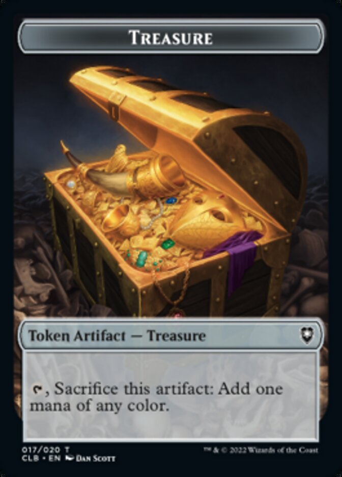 Treasure // Rabbit Double-sided Token [Commander Legends: Battle for Baldur's Gate Tokens] | Gam3 Escape