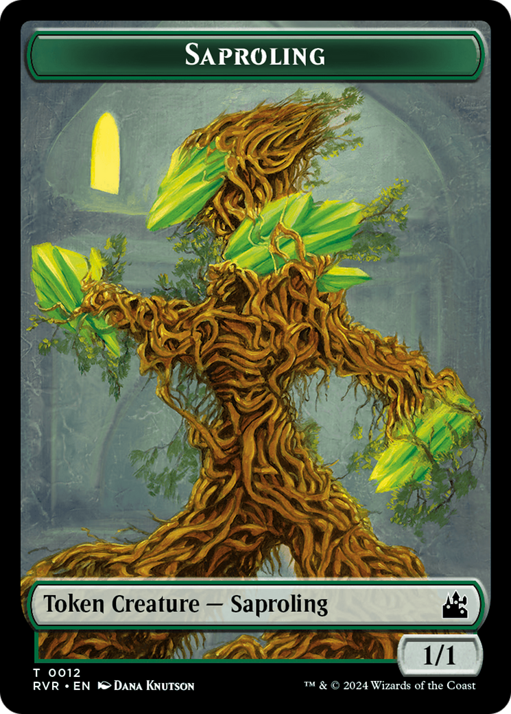 Saproling // Wurm Double-Sided Token [Ravnica Remastered Tokens] | Gam3 Escape