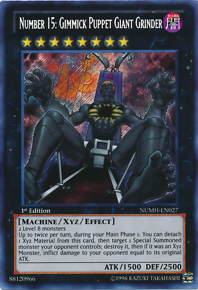 Number 15: Gimmick Puppet Giant Grinder [NUMH-EN027] Secret Rare | Gam3 Escape