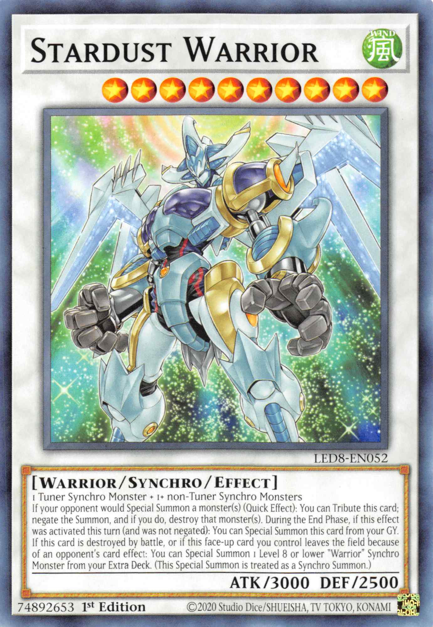 Stardust Warrior [LED8-EN052] Common | Gam3 Escape