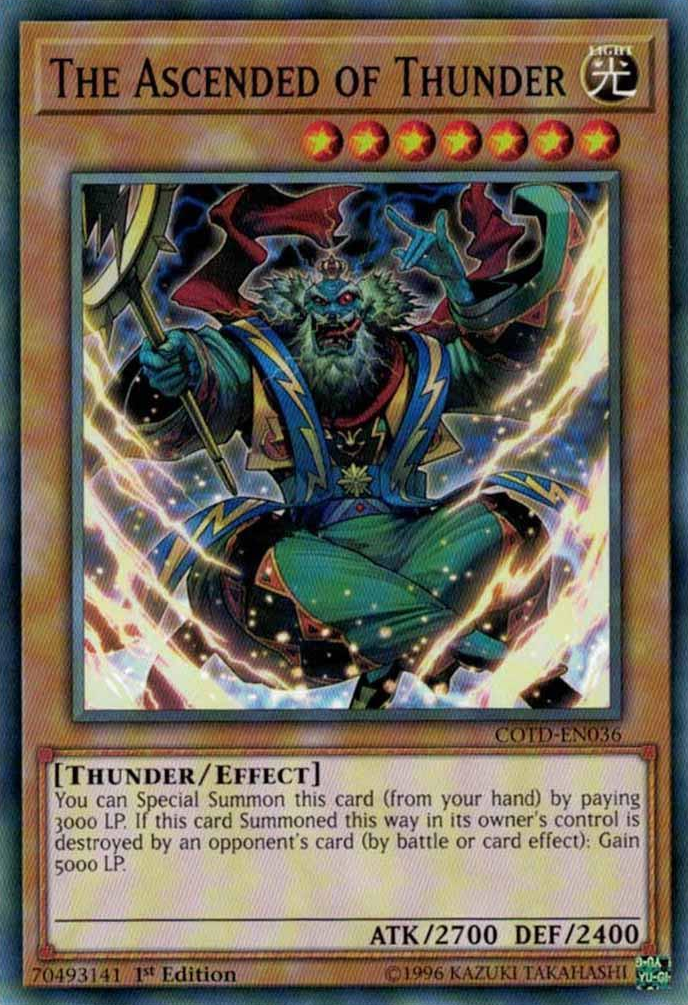 The Ascended of Thunder [COTD-EN036] Short Print | Gam3 Escape