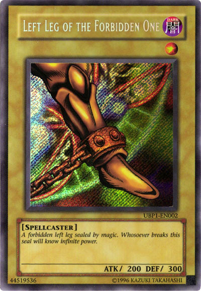 Left Leg of the Forbidden One [UBP1-EN002] Secret Rare | Gam3 Escape