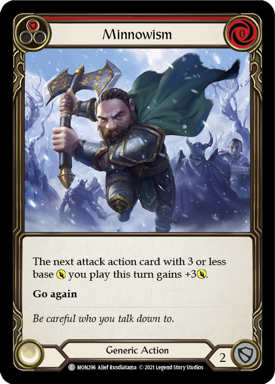 Minnowism (Red) (Rainbow Foil) [MON296-RF] 1st Edition Rainbow Foil | Gam3 Escape