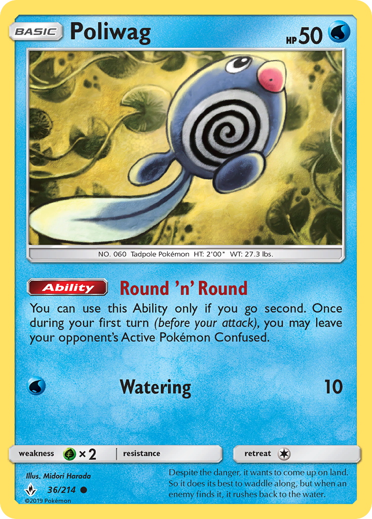 Poliwag (36/214) [Sun & Moon: Unbroken Bonds] | Gam3 Escape