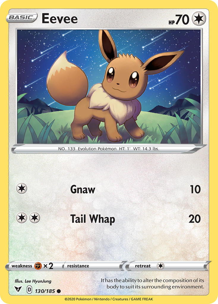 Eevee (130/185) [Sword & Shield: Vivid Voltage] | Gam3 Escape