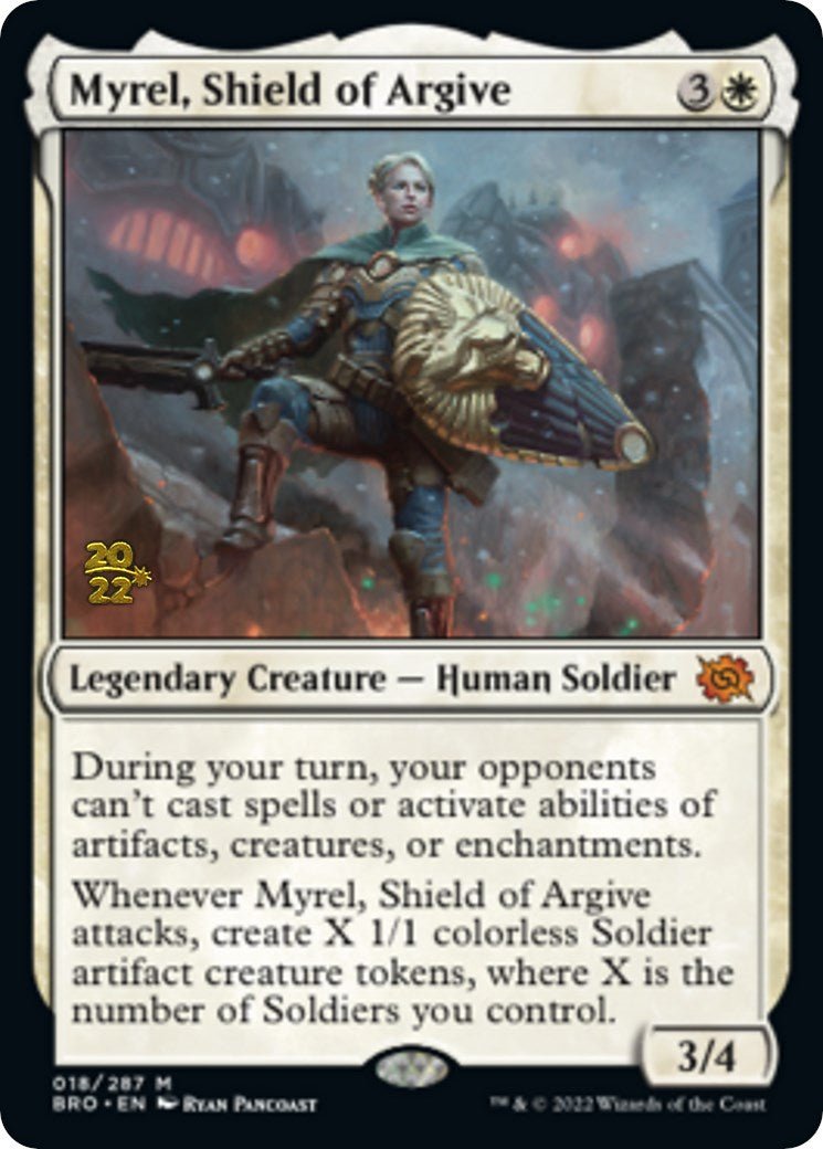 Myrel, Shield of Argive [The Brothers' War: Prerelease Promos] | Gam3 Escape