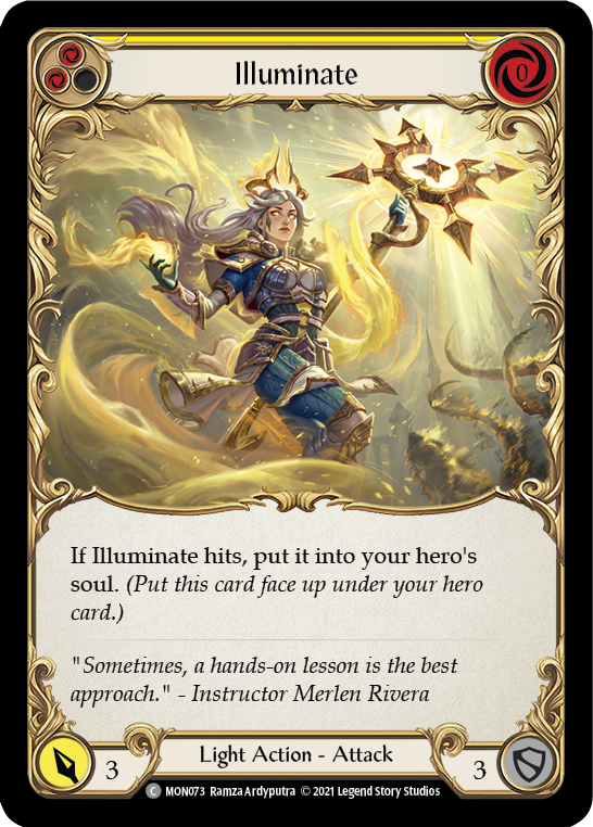 Illuminate (Yellow) (Rainbow Foil) [MON073-RF] 1st Edition Rainbow Foil | Gam3 Escape