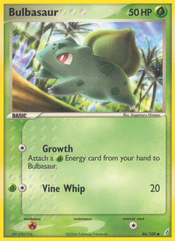 Bulbasaur (46/100) [EX: Crystal Guardians] | Gam3 Escape