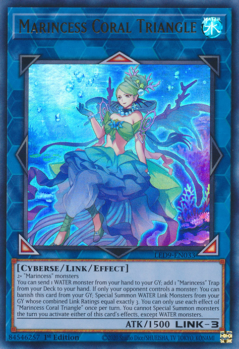 Marincess Coral Triangle [LED9-EN033] Ultra Rare | Gam3 Escape