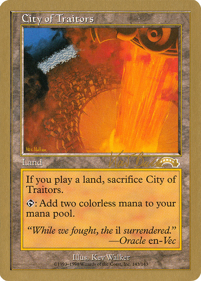 City of Traitors (Kai Budde) [World Championship Decks 1999] | Gam3 Escape