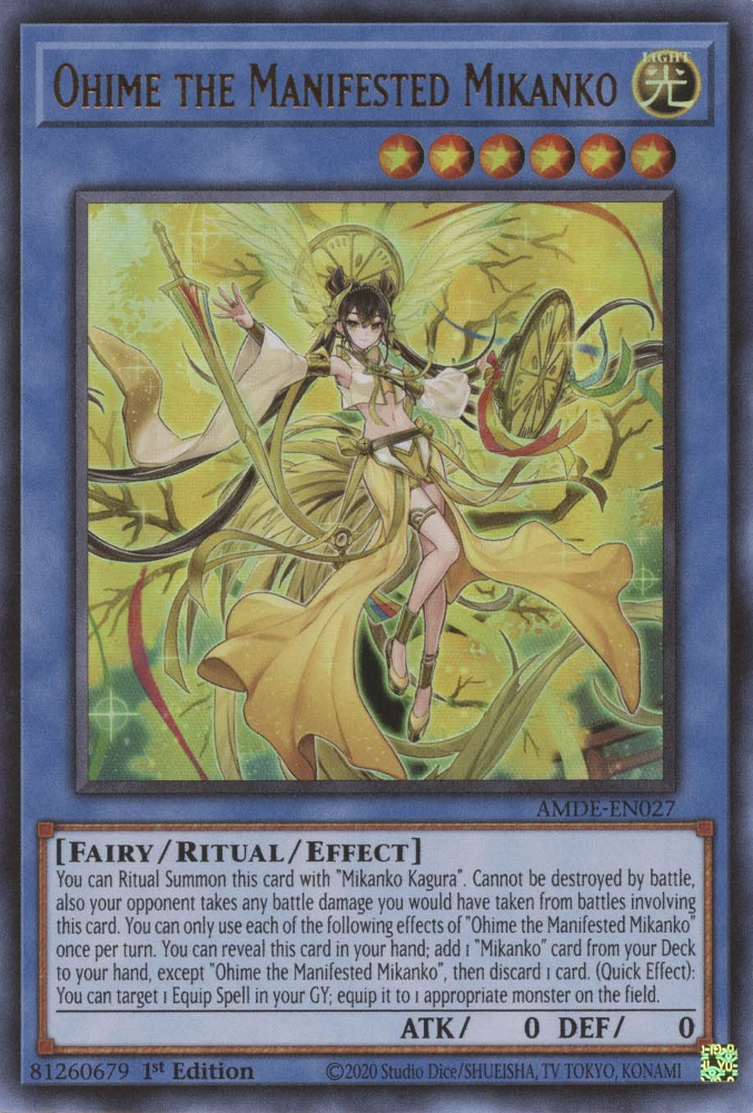 Ohime the Manifested Mikanko [AMDE-EN027] Ultra Rare | Gam3 Escape