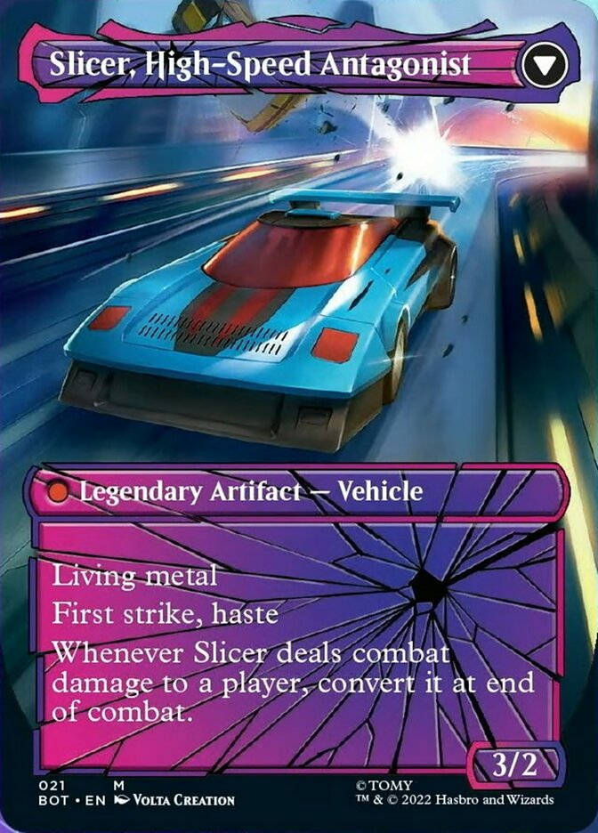 Slicer, Hired Muscle // Slicer, High-Speed Antagonist (Shattered Glass) [Universes Beyond: Transformers] | Gam3 Escape