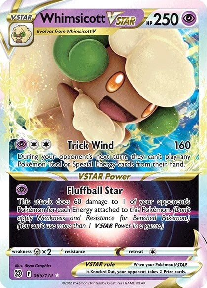 Whimsicott VSTAR (065/172) [Sword & Shield: Brilliant Stars] | Gam3 Escape