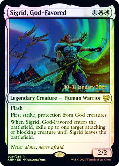 Sigrid, God-Favored  [Kaldheim Prerelease Promos] | Gam3 Escape