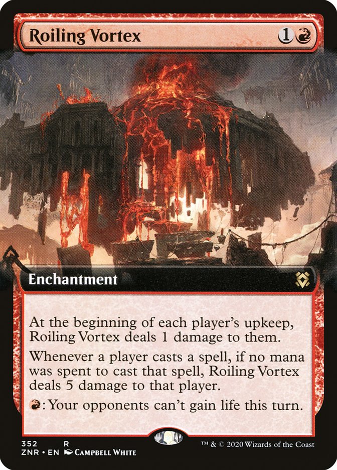 Roiling Vortex (Extended Art) [Zendikar Rising] | Gam3 Escape