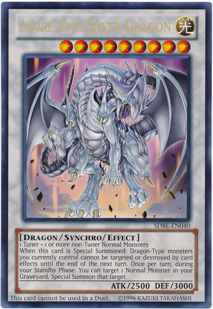 Azure-Eyes Silver Dragon (Oversized) (Silver Dragon) [SDBE-EN040] Promo | Gam3 Escape