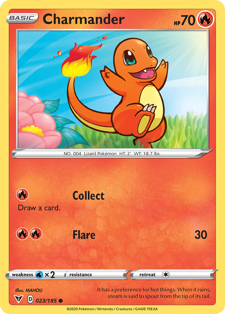 Charmander (023/185) [Sword & Shield: Vivid Voltage] | Gam3 Escape