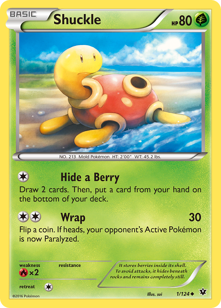 Shuckle (1/124) [XY: Fates Collide] | Gam3 Escape