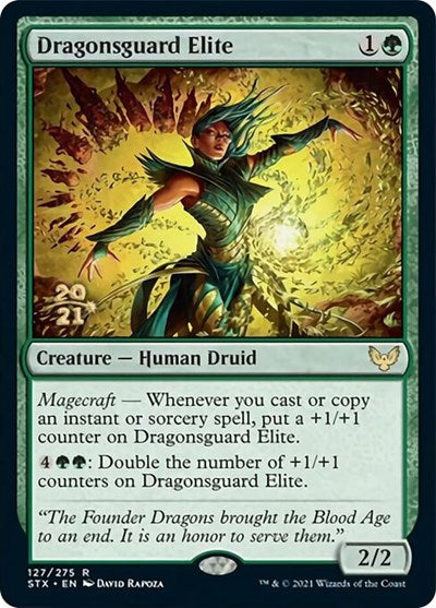 Dragonsguard Elite [Strixhaven: School of Mages Prerelease Promos] | Gam3 Escape