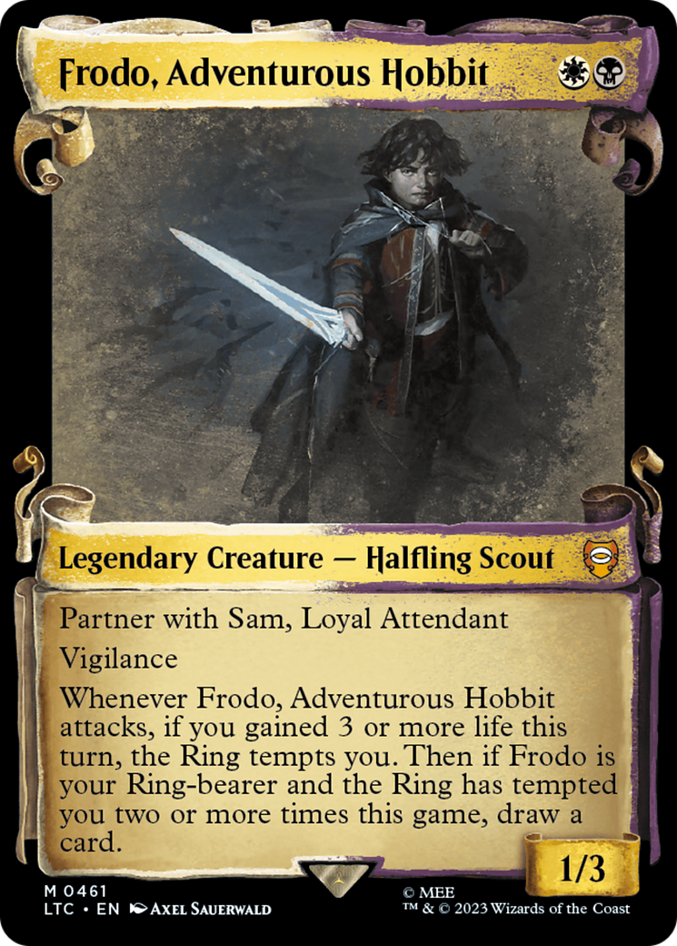 Frodo, Adventurous Hobbit [The Lord of the Rings: Tales of Middle-Earth Commander Showcase Scrolls] | Gam3 Escape