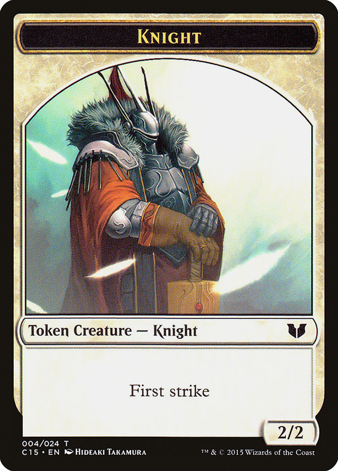Knight (004) // Elemental Shaman Double-Sided Token [Commander 2015 Tokens] | Gam3 Escape