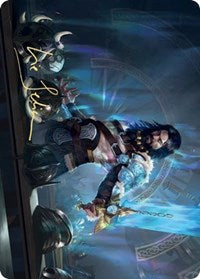 Halvar, God of Battle Art Card (Gold-Stamped Signature) [Kaldheim: Art Series] | Gam3 Escape