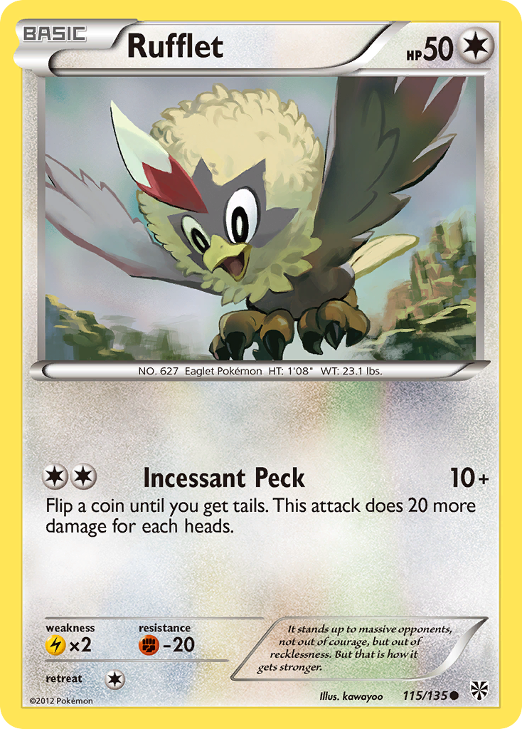 Rufflet (115/135) [Black & White: Plasma Storm] | Gam3 Escape