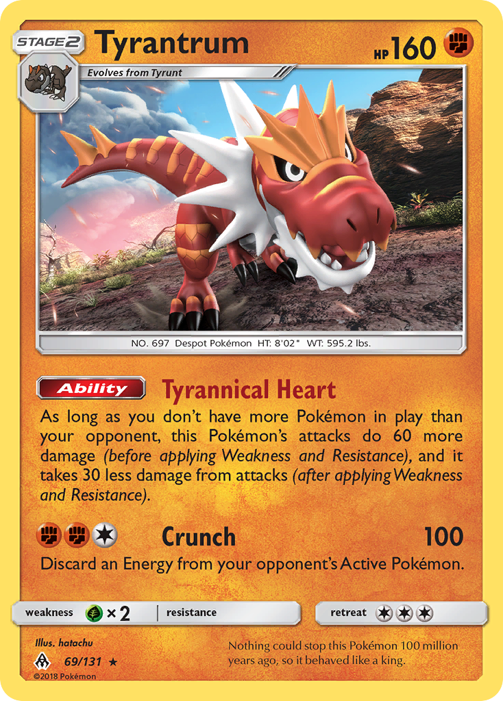 Tyrantrum (69/131) [Sun & Moon: Forbidden Light] | Gam3 Escape