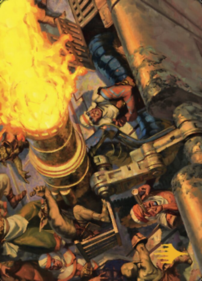 Mana Cannons Art Card (Gold-Stamped Signature) [Dominaria United Art Series] | Gam3 Escape