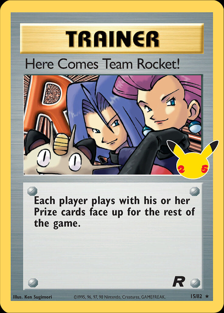 Here Comes Team Rocket! (15/82) [Celebrations: 25th Anniversary - Classic Collection] | Gam3 Escape