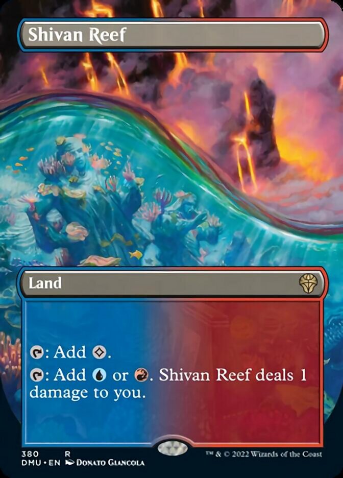 Shivan Reef (Borderless Alternate Art) [Dominaria United] | Gam3 Escape