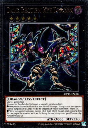 Dark Requiem Xyz Dragon [OP15-EN002] Ultimate Rare | Gam3 Escape