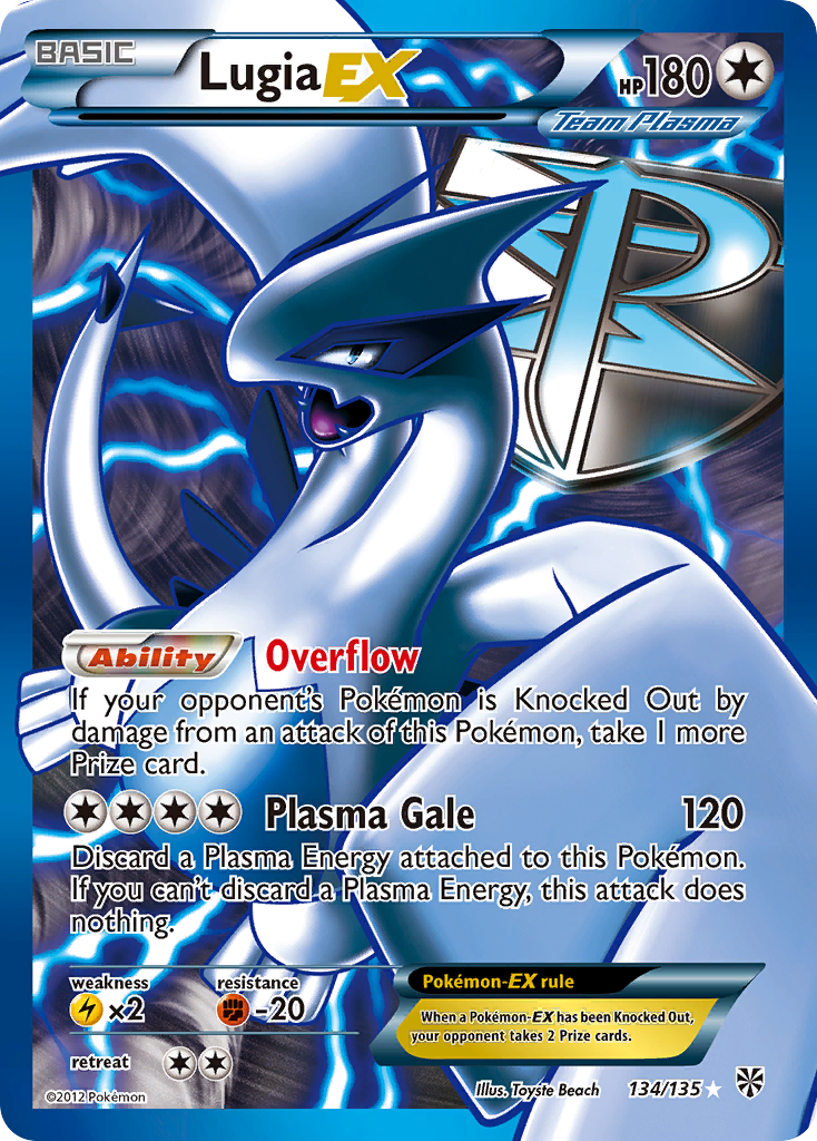 Lugia EX (134/135) [Black & White: Plasma Storm] | Gam3 Escape