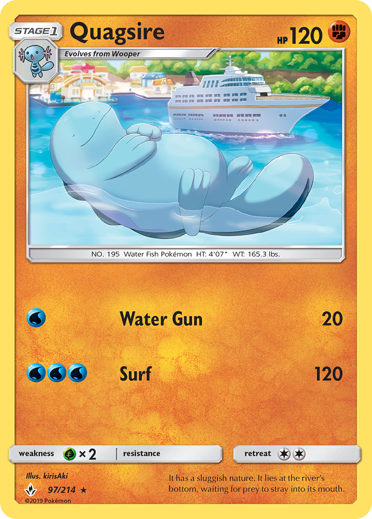 Quagsire (97/214) [Sun & Moon: Unbroken Bonds] | Gam3 Escape