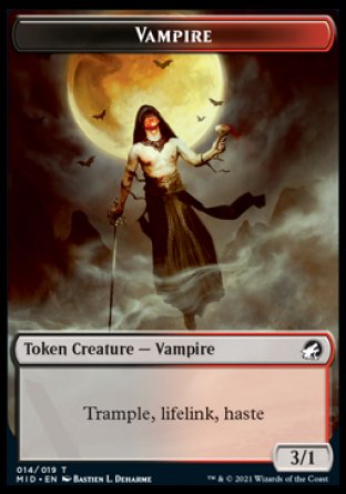 Vampire Token [Innistrad: Midnight Hunt Tokens] | Gam3 Escape