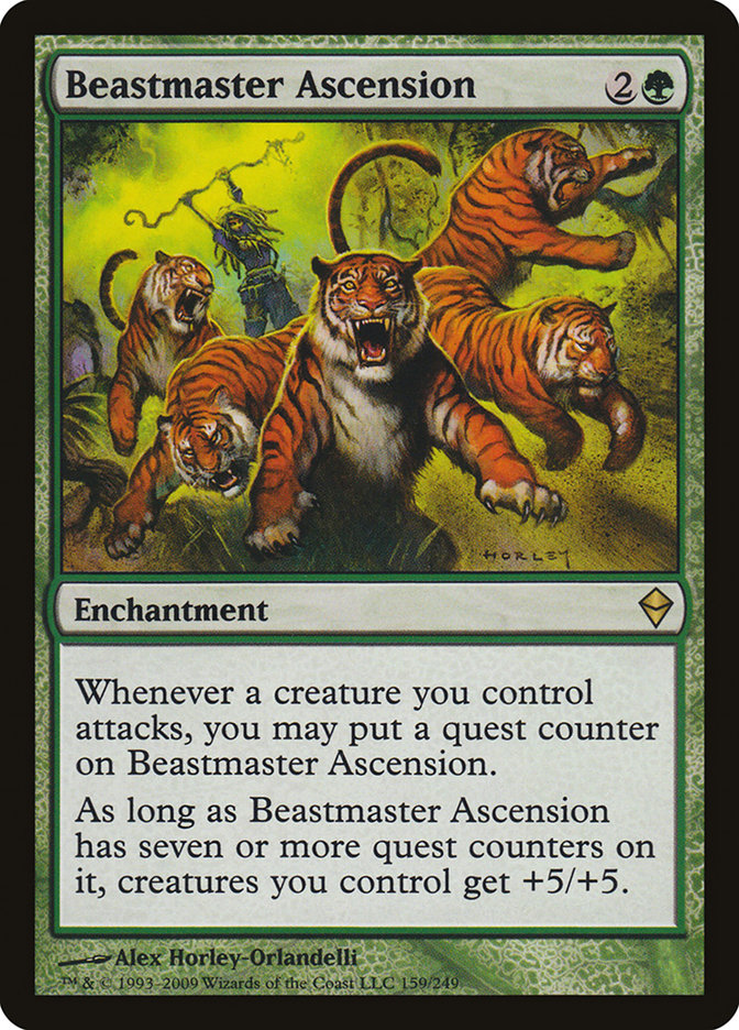 Beastmaster Ascension [Zendikar] | Gam3 Escape