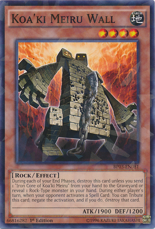Koa'ki Meiru Wall (Shatterfoil) [BP03-EN081] Rare | Gam3 Escape