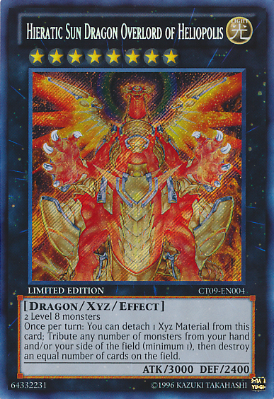 Hieratic Sun Dragon Overlord of Heliopolis [CT09-EN004] Secret Rare | Gam3 Escape