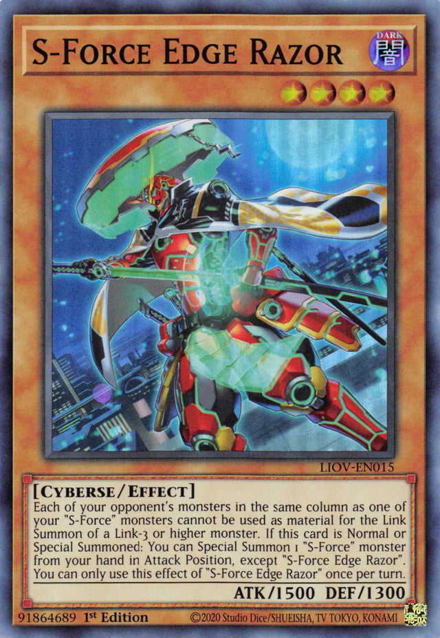S-Force Edge Razor [LIOV-EN015] Super Rare | Gam3 Escape