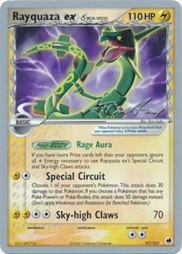 Rayquaza ex (97/101) (Delta Species) (Legendary Ascent - Tom Roos) [World Championships 2007] | Gam3 Escape