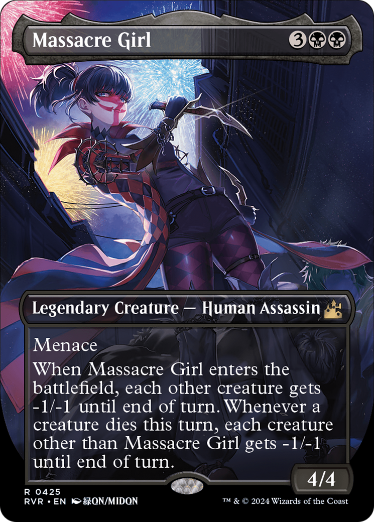 Massacre Girl (Anime Borderless) [Ravnica Remastered] | Gam3 Escape