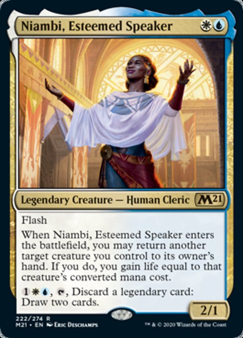 Niambi, Esteemed Speaker [Core Set 2021] | Gam3 Escape