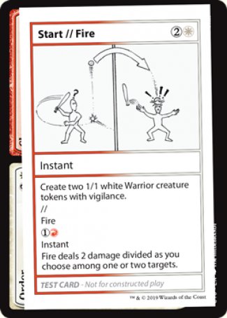 Start // Fire (2021 Edition) [Mystery Booster Playtest Cards] | Gam3 Escape