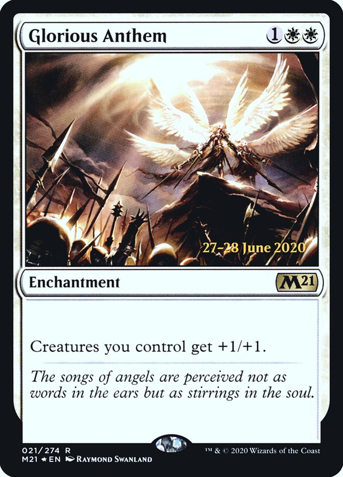 Glorious Anthem  [Core Set 2021 Prerelease Promos] | Gam3 Escape