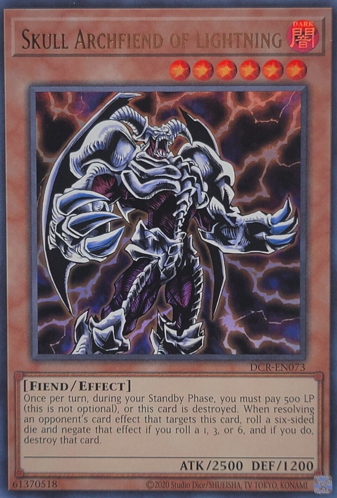 Skull Archfiend of Lightning (25th Anniversary) [DCR-EN073] Ultra Rare | Gam3 Escape