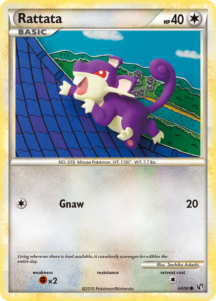 Rattata (64/90) [HeartGold & SoulSilver: Undaunted] | Gam3 Escape