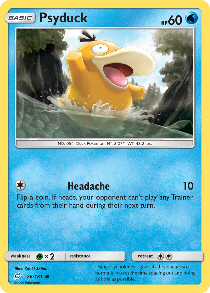 Psyduck (26/181) [Sun & Moon: Team Up] | Gam3 Escape