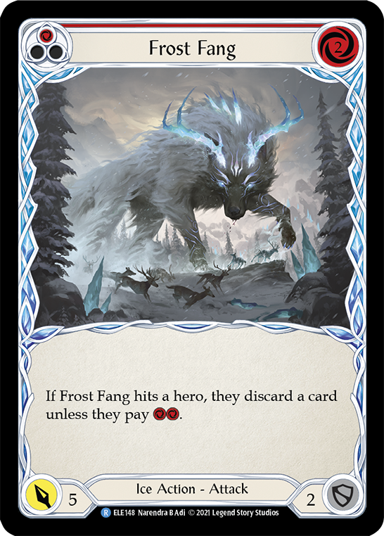 Frost Fang (Red) [ELE148] (Tales of Aria)  1st Edition Rainbow Foil | Gam3 Escape