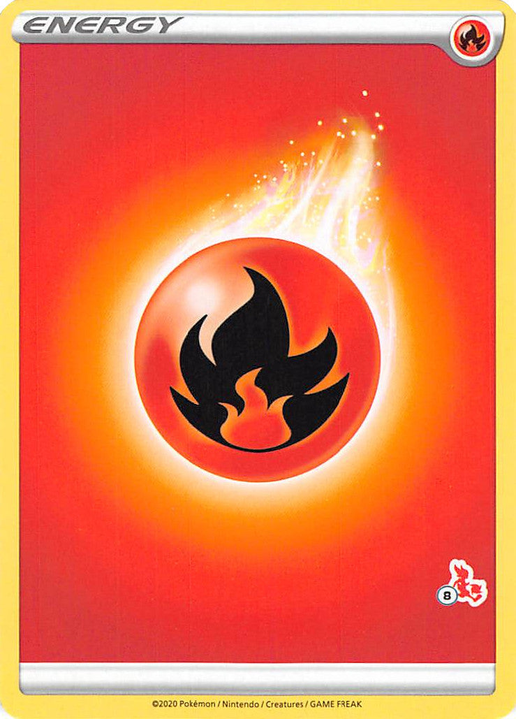 Fire Energy (Cinderace Stamp #8) [Battle Academy 2022] | Gam3 Escape